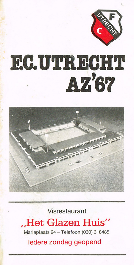 AZ Programma 17-mei-1981 Utrecht uit